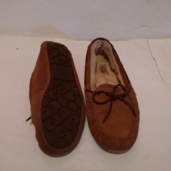 UGG Shoes - Brown Suede Moccasin Slippers